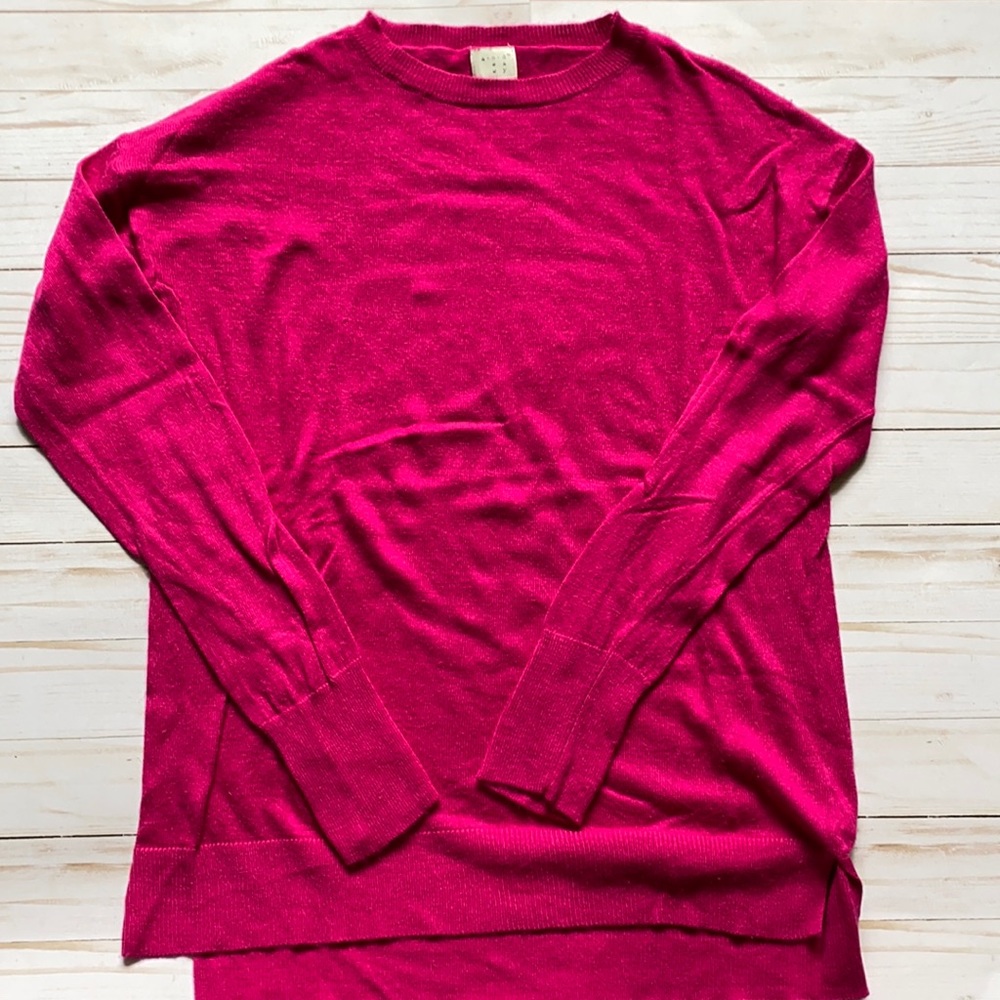 A New Day Sweater Dark Pink Size M